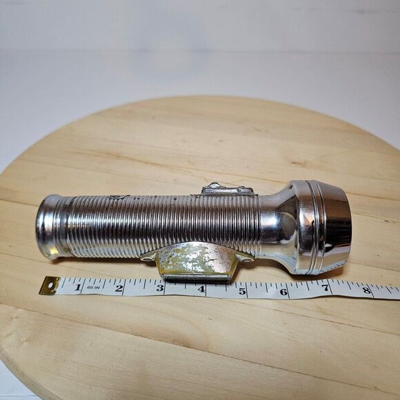 Vintage Ray-o-Vac Sportsman Magnet Light Flashlight Metal 7.5 In Tested Working - Picture 11 of 11